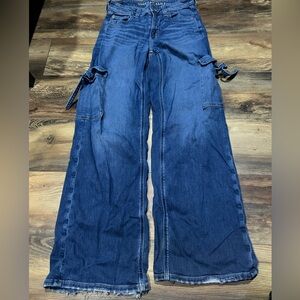 American Eagle Outfitters Dark Blue Flare Jeans